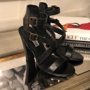 Beautiful black strappy heels